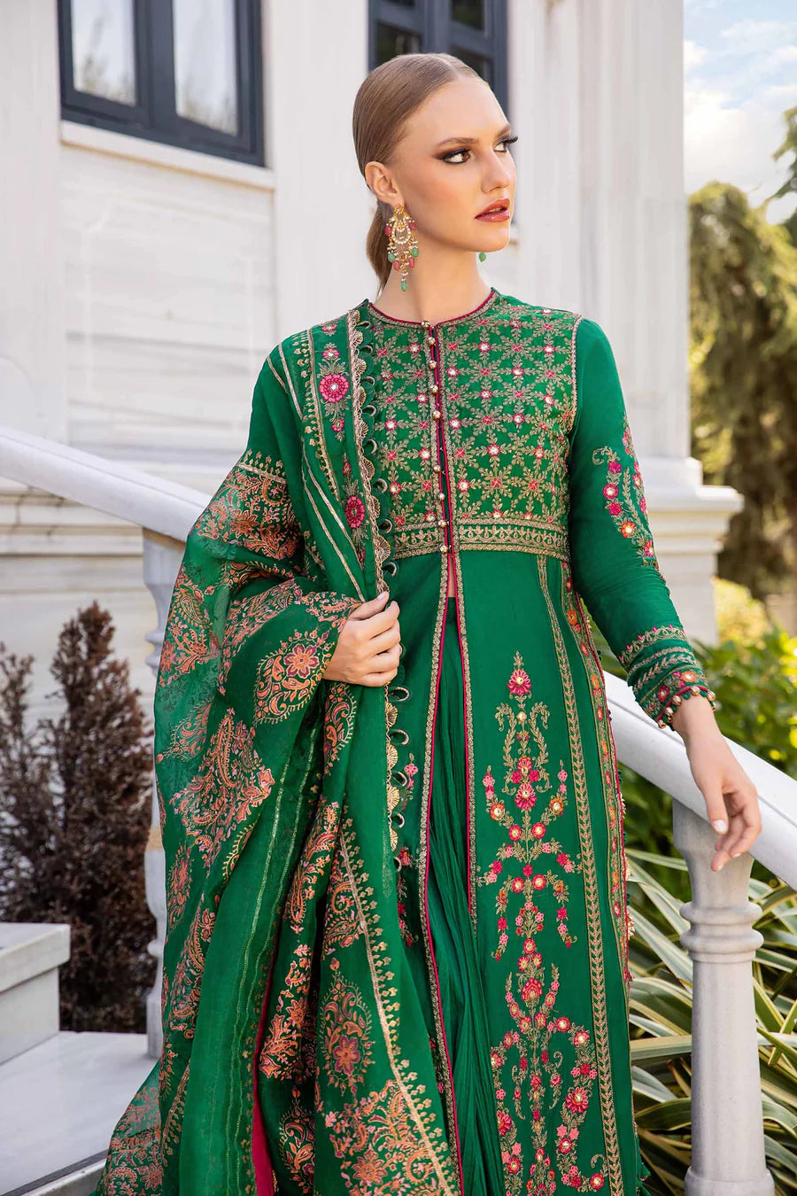 Buy MARIA B | Sateen '24 | Embroidered Cotton Satin Suit | CST-811 Pakistani Garara Suits online in the USA and UK with customization. Shop top brands like Maria B Wedding Dresses and trending Pakistani Wedding Dresses Birmingham. Find MARIA B Sale dresses stitched in UK, USA, Canada. RAZ RUYA women's clothing store offers luxury Pakistani designer brand clothing, bridal shop wear, and party outfits with fast delivery and top quality.