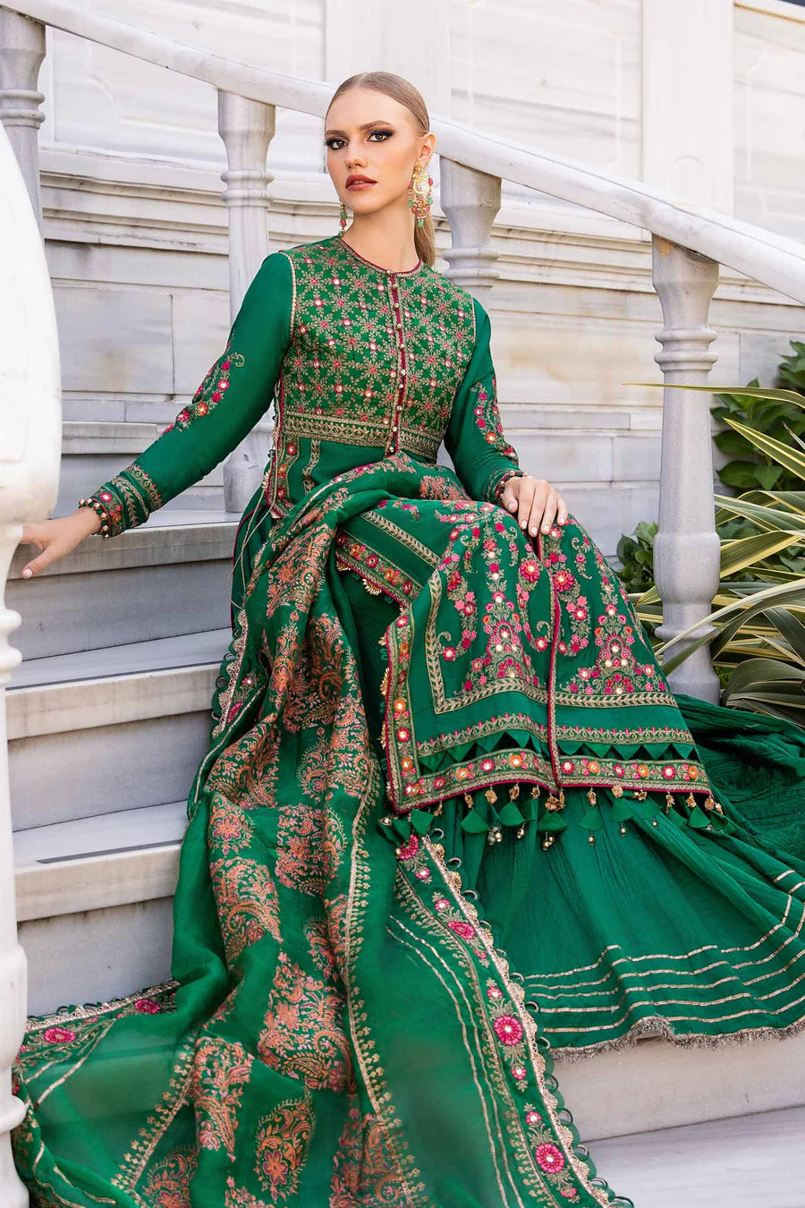 Buy MARIA B | Sateen '24 | Embroidered Cotton Satin Suit | CST-811 Pakistani Garara Suits online in the USA and UK with customization. Shop top brands like Maria B Wedding Dresses and trending Pakistani Wedding Dresses Birmingham. Find MARIA B Sale dresses stitched in UK, USA, Canada. RAZ RUYA women's clothing store offers luxury Pakistani designer brand clothing, bridal shop wear, and party outfits with fast delivery and top quality.