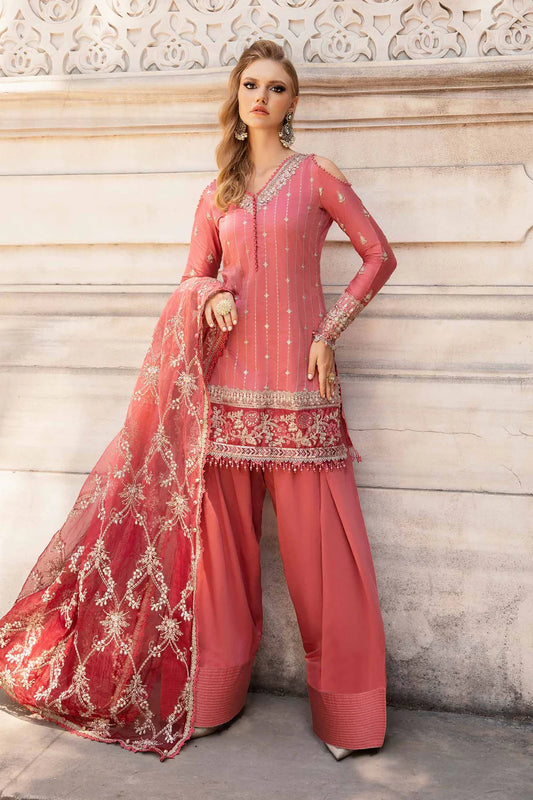 Buy MARIA B | Sateen '24 | Embroidered Cotton Satin Suit | CST-809 Pakistani Garara Suits online in the USA and UK with customization. Shop top brands like Maria B Wedding Dresses and trending Pakistani Wedding Dresses Birmingham. Find MARIA B Sale dresses stitched in UK, USA, Canada. RAZ RUYA women's clothing store offers luxury Pakistani designer brand clothing, bridal shop wear, and party outfits with fast delivery and top quality.