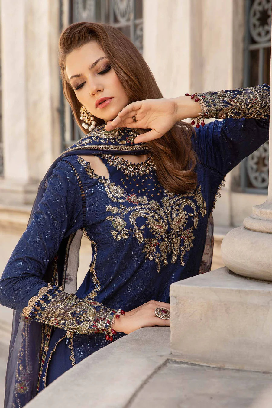 Buy MARIA B | Sateen '24 | Embroidered Cotton Satin Suit | CST-804 Pakistani Garara Suits online in the USA and UK with customization. Shop top brands like Maria B Wedding Dresses and trending Pakistani Wedding Dresses Birmingham. Find MARIA B Sale dresses stitched in UK, USA, Canada. RAZ RUYA women's clothing store offers luxury Pakistani designer brand clothing, bridal shop wear, and party outfits with fast delivery and top quality.