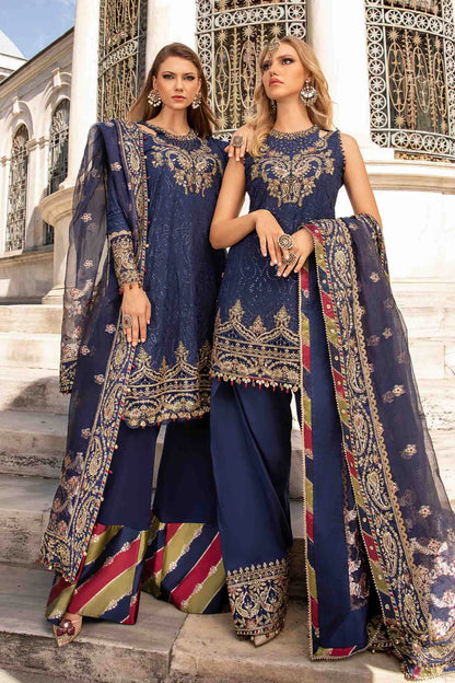 Buy MARIA B | Sateen '24 | Embroidered Cotton Satin Suit | CST-804 Pakistani Garara Suits online in the USA and UK with customization. Shop top brands like Maria B Wedding Dresses and trending Pakistani Wedding Dresses Birmingham. Find MARIA B Sale dresses stitched in UK, USA, Canada. RAZ RUYA women's clothing store offers luxury Pakistani designer brand clothing, bridal shop wear, and party outfits with fast delivery and top quality.