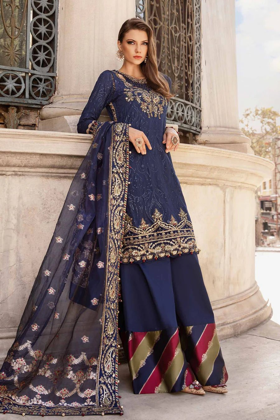 Buy MARIA B | Sateen '24 | Embroidered Cotton Satin Suit | CST-804 Pakistani Garara Suits online in the USA and UK with customization. Shop top brands like Maria B Wedding Dresses and trending Pakistani Wedding Dresses Birmingham. Find MARIA B Sale dresses stitched in UK, USA, Canada. RAZ RUYA women's clothing store offers luxury Pakistani designer brand clothing, bridal shop wear, and party outfits with fast delivery and top quality.