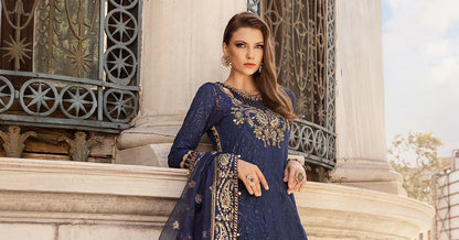 Buy MARIA B | Sateen '24 | Embroidered Cotton Satin Suit | CST-804 Pakistani Garara Suits online in the USA and UK with customization. Shop top brands like Maria B Wedding Dresses and trending Pakistani Wedding Dresses Birmingham. Find MARIA B Sale dresses stitched in UK, USA, Canada. RAZ RUYA women's clothing store offers luxury Pakistani designer brand clothing, bridal shop wear, and party outfits with fast delivery and top quality.