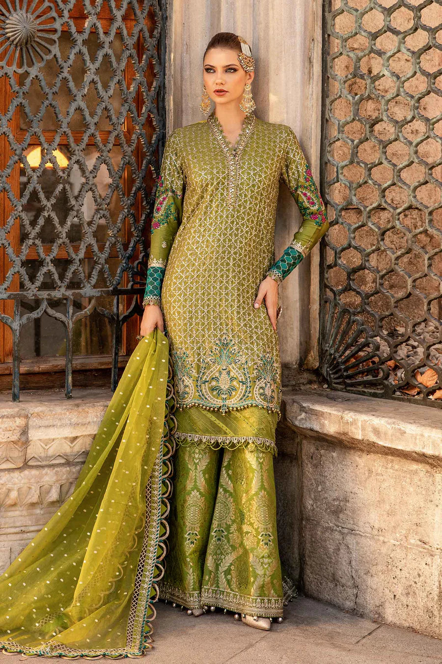 Buy MARIA B | Sateen '24 | Embroidered Cotton Satin Suit | CST-803 Pakistani Garara Suits online in the USA and UK with customization. Shop top brands like Maria B Wedding Dresses and trending Pakistani Wedding Dresses Birmingham. Find MARIA B Sale dresses stitched in UK, USA, Canada. RAZ RUYA women's clothing store offers luxury Pakistani designer brand clothing, bridal shop wear, and party outfits with fast delivery and top quality.