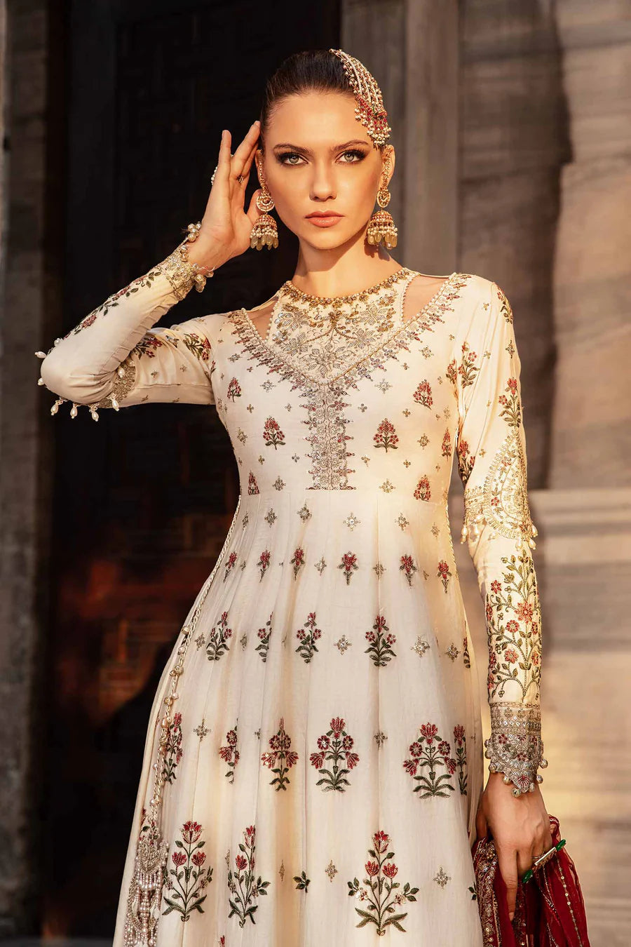 Buy MARIA B | Sateen '24 | Embroidered Cotton Satin Suit | CST-801 Pakistani Garara Suits online in the USA and UK with customization. Shop top brands like Maria B Wedding Dresses and trending Pakistani Wedding Dresses Birmingham. Find MARIA B Sale dresses stitched in UK, USA, Canada. RAZ RUYA women's clothing store offers luxury Pakistani designer brand clothing, bridal shop wear, and party outfits with fast delivery and top quality.