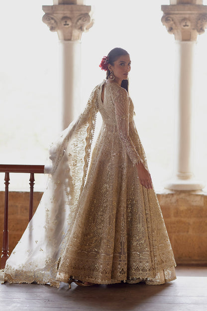 Afrozeh Dastangoi '26 Hikayat Pakistani formal with zari gold dupatta