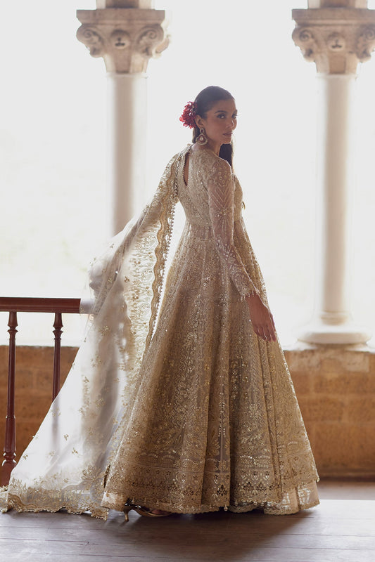 Afrozeh Dastangoi '26 Hikayat Pakistani formal with zari gold dupatta