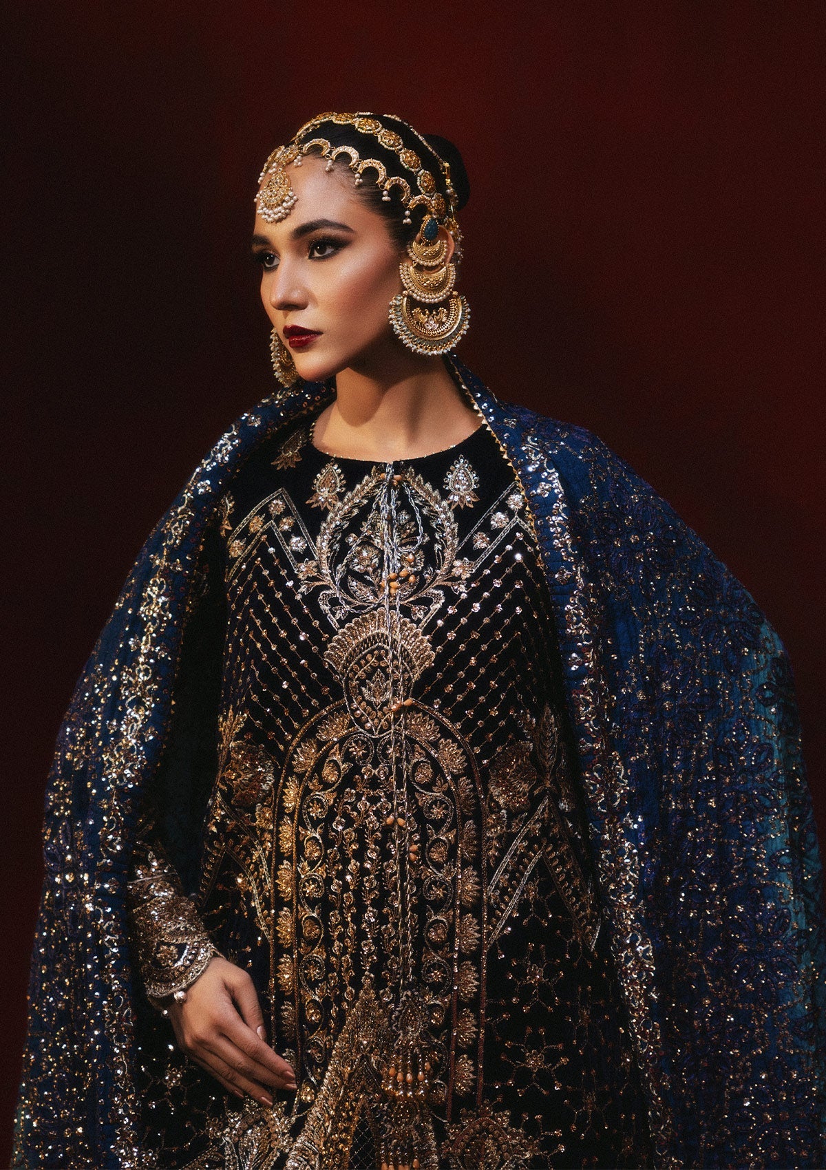 AIK Dastoor Velvet '24 Look A2407 – Pakistani winter wedding outfit