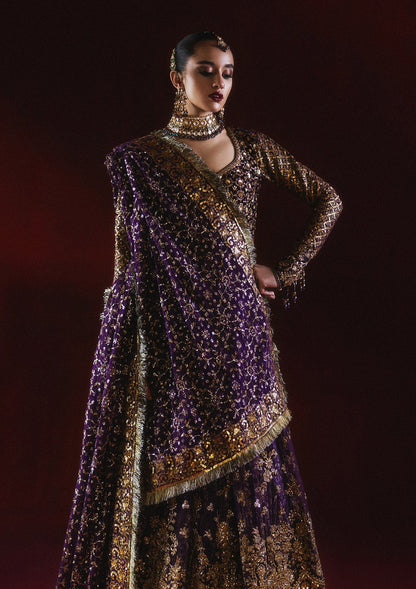 AIK Dastoor Velvet '24 Look A2410 – Pakistani winter wedding outfit