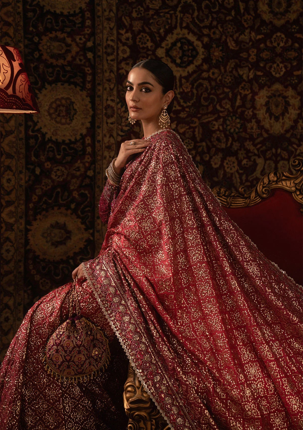Elegant tussar silk saree with printed and embroidered fall and pallu, paired with medium silk blouse featuring embroidered sleeves, neckline, and petticoat for festive occasions.