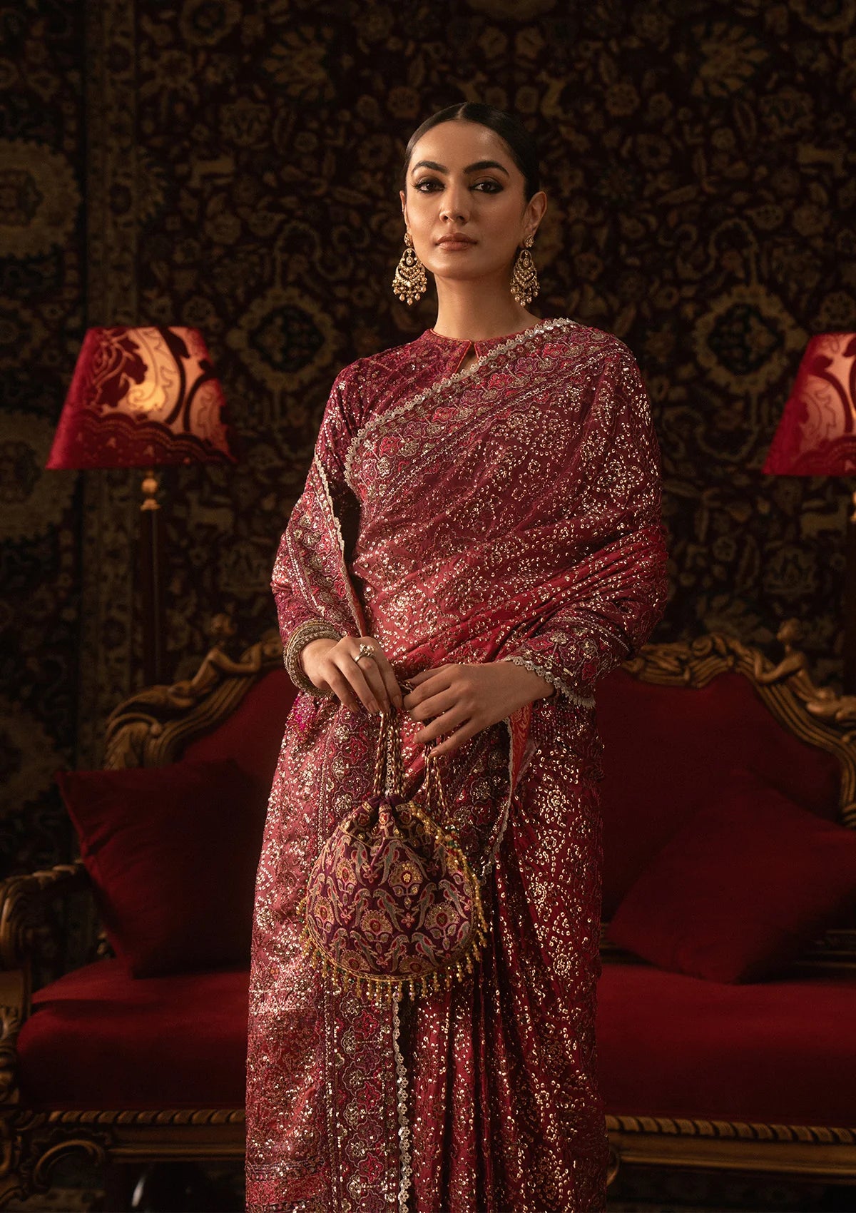 Elegant tussar silk saree with printed and embroidered fall and pallu, paired with medium silk blouse featuring embroidered sleeves, neckline, and petticoat for festive occasions.