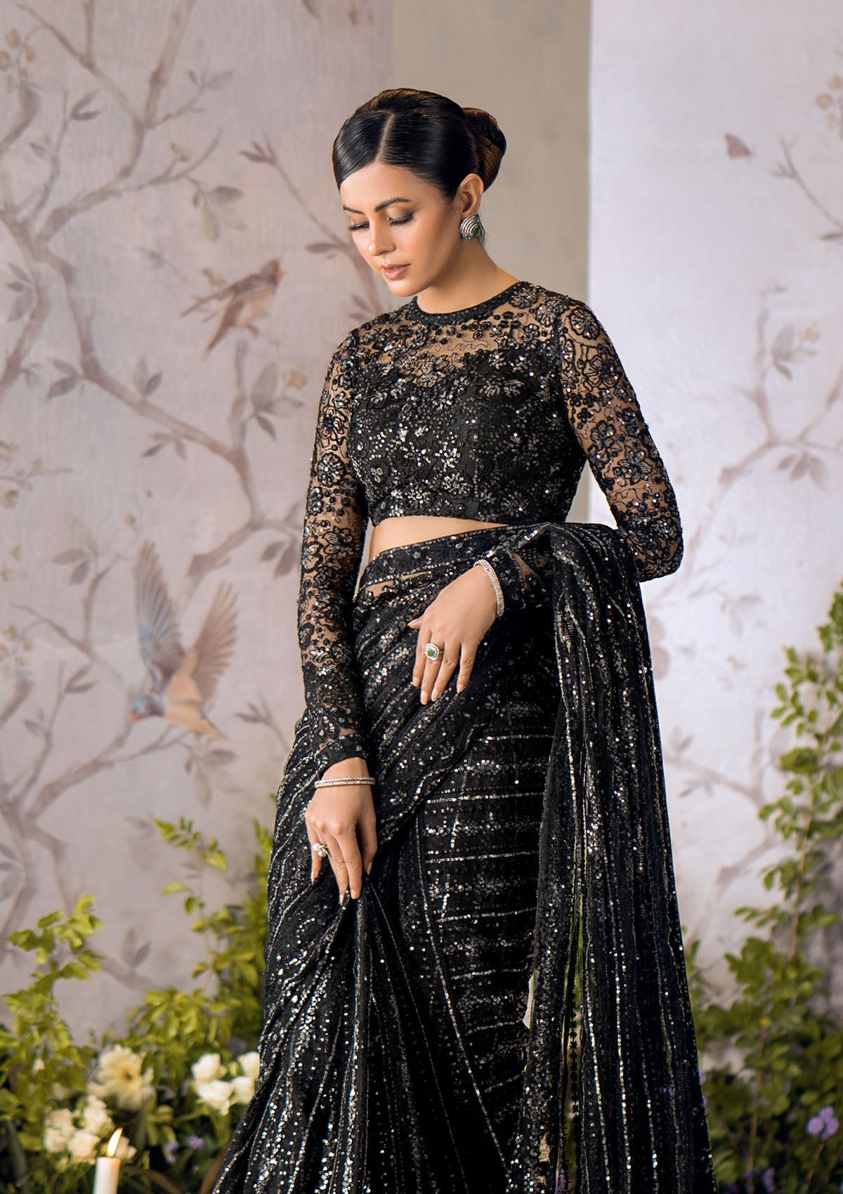 AIK Sari Edit Look A2305 – Pakistani wedding guest saree