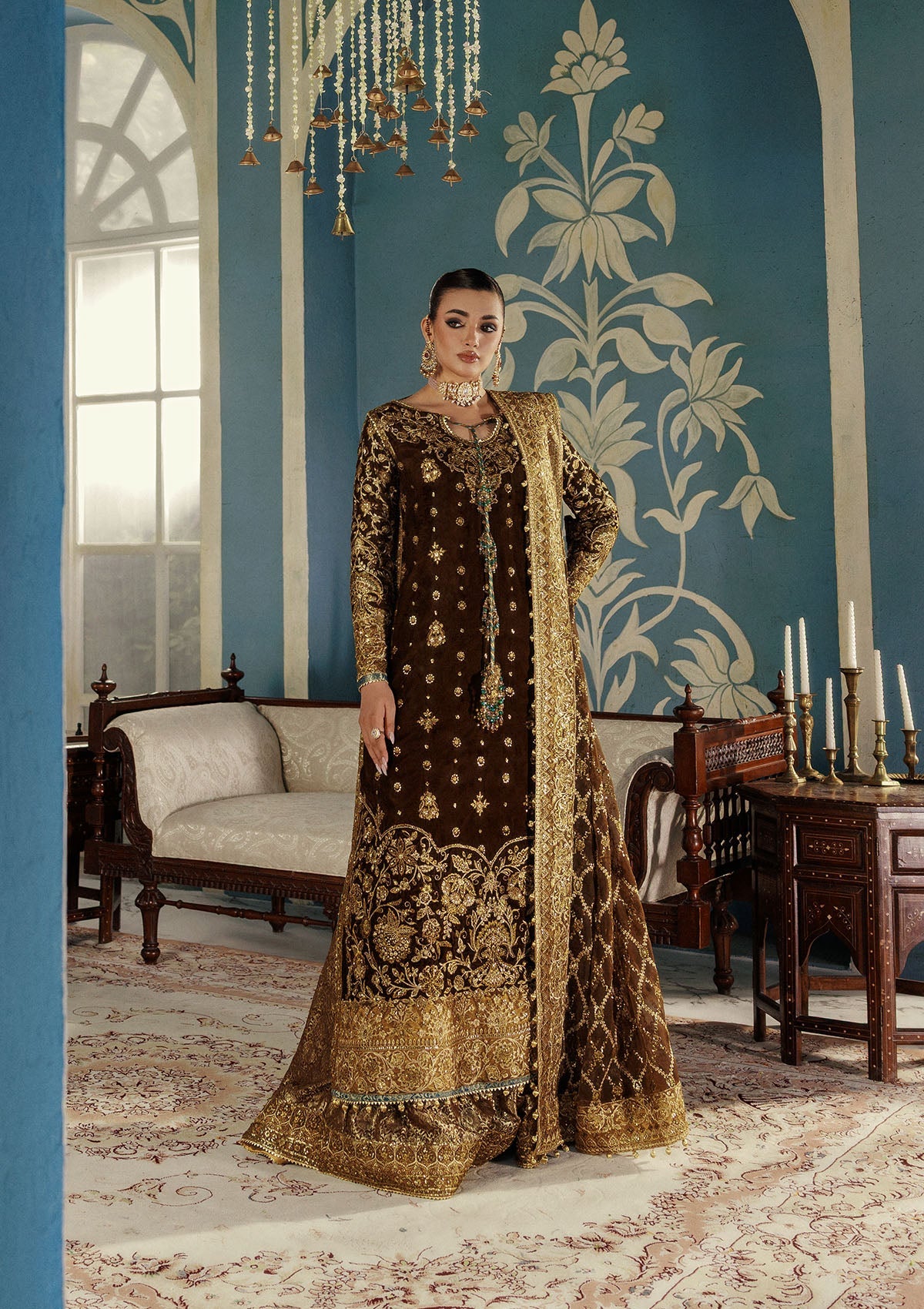 AIK Udaipur Velvet Look A2501 – Pakistani winter wedding outfit