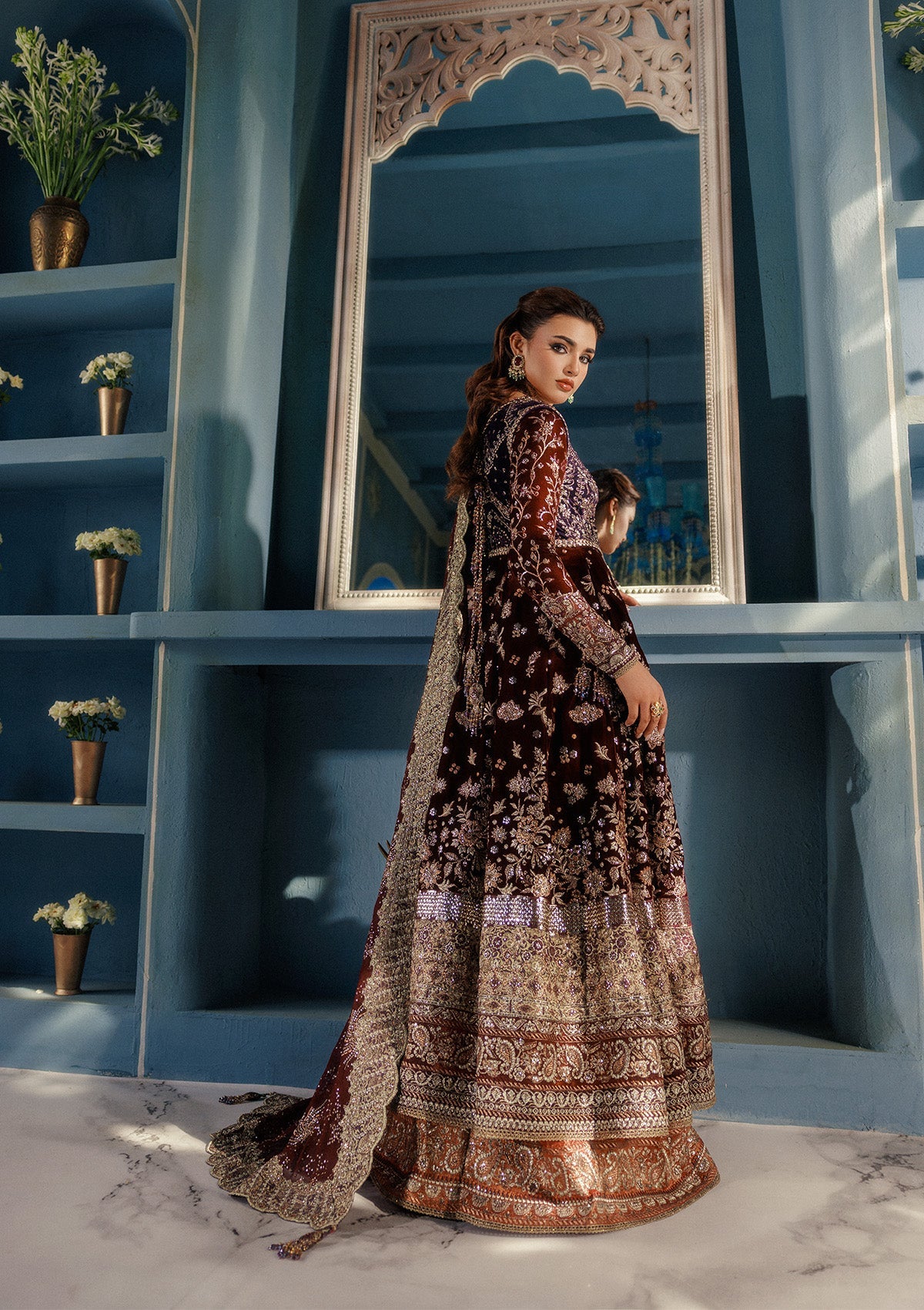 AIK Atelier Udaipur A2503 embroidery close-up