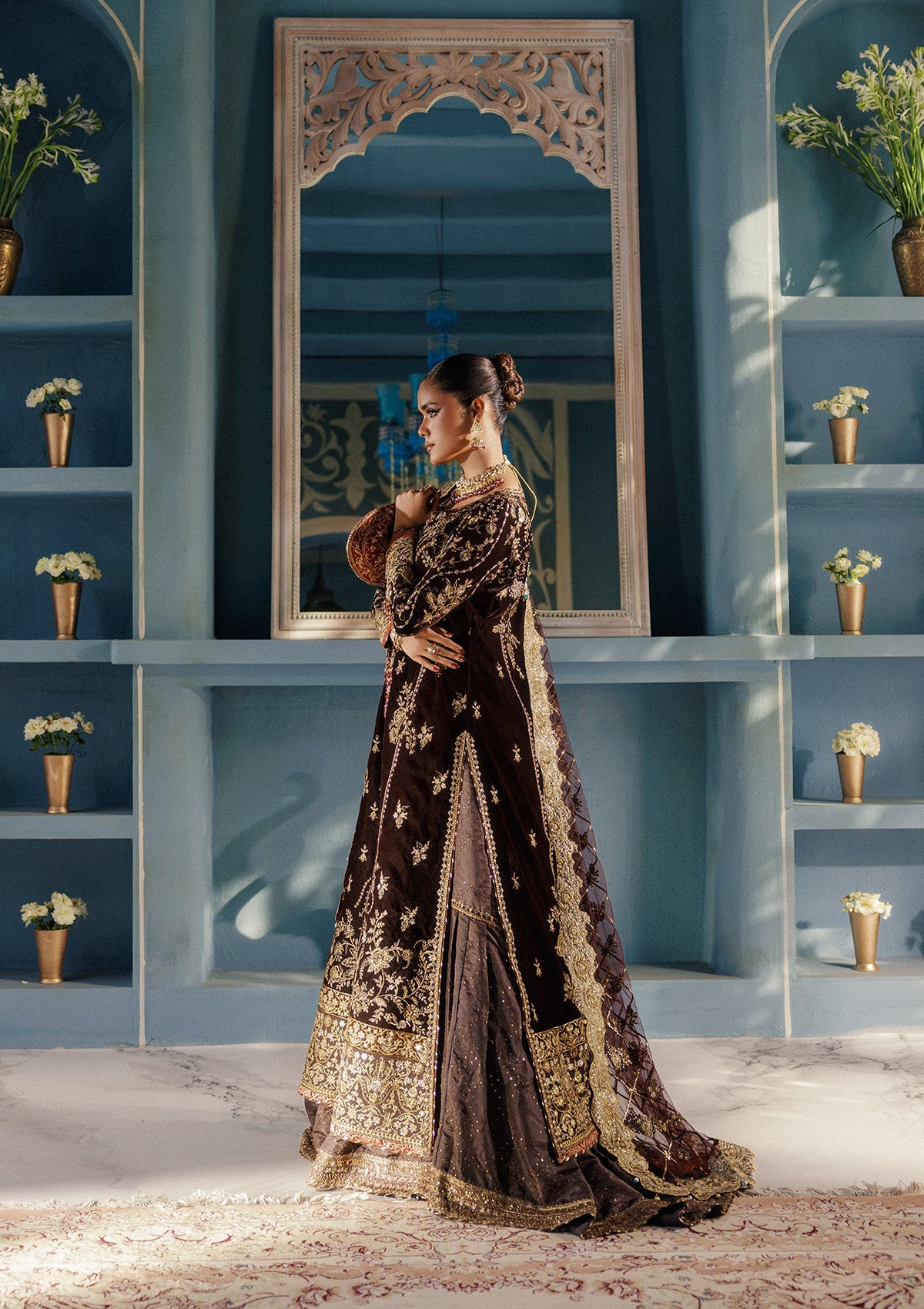 AIK Udaipur Velvet Look A2506 – Pakistani winter wedding outfit