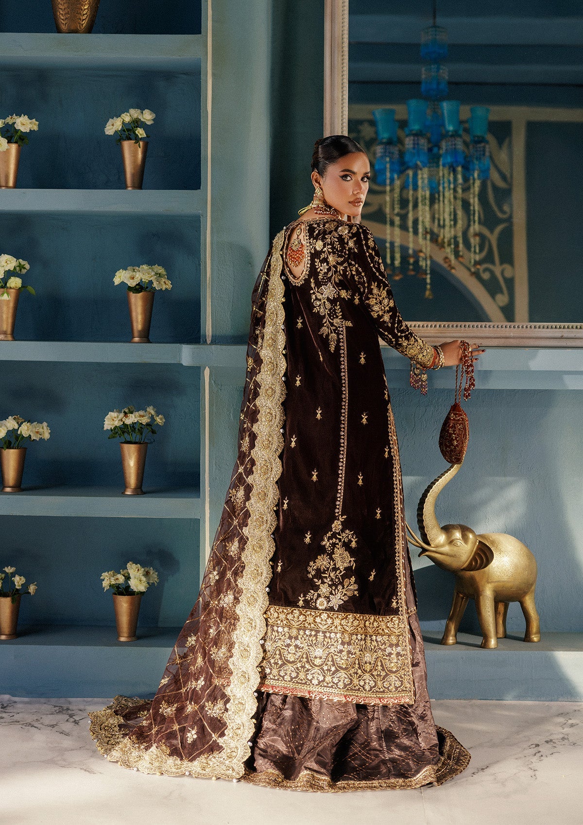 AIK Atelier Udaipur A2506 masoori silk pants