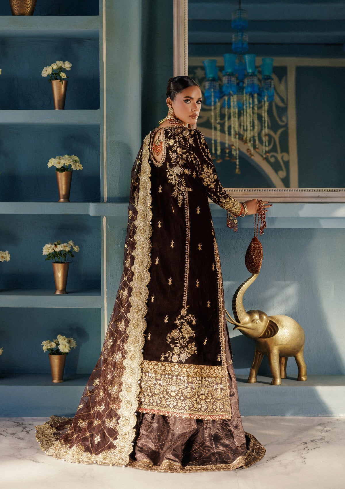 AIK Atelier Udaipur A2506 net dupatta close-up
