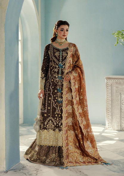 AIK Atelier Udaipur Look A2507 grey embroidered velvet formal