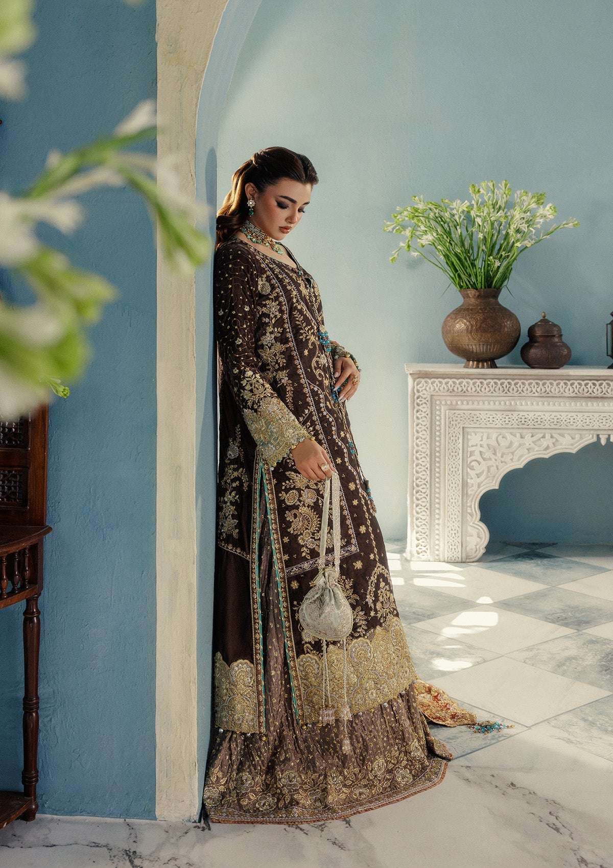 AIK Udaipur Velvet Look A2507 – Pakistani winter wedding outfit