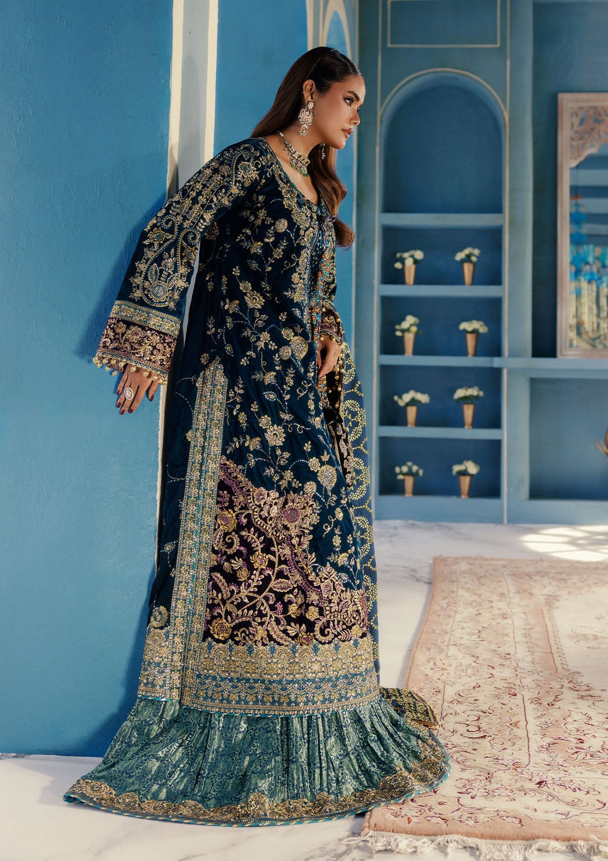 AIK Udaipur Velvet Look A2508 – Pakistani winter wedding outfit