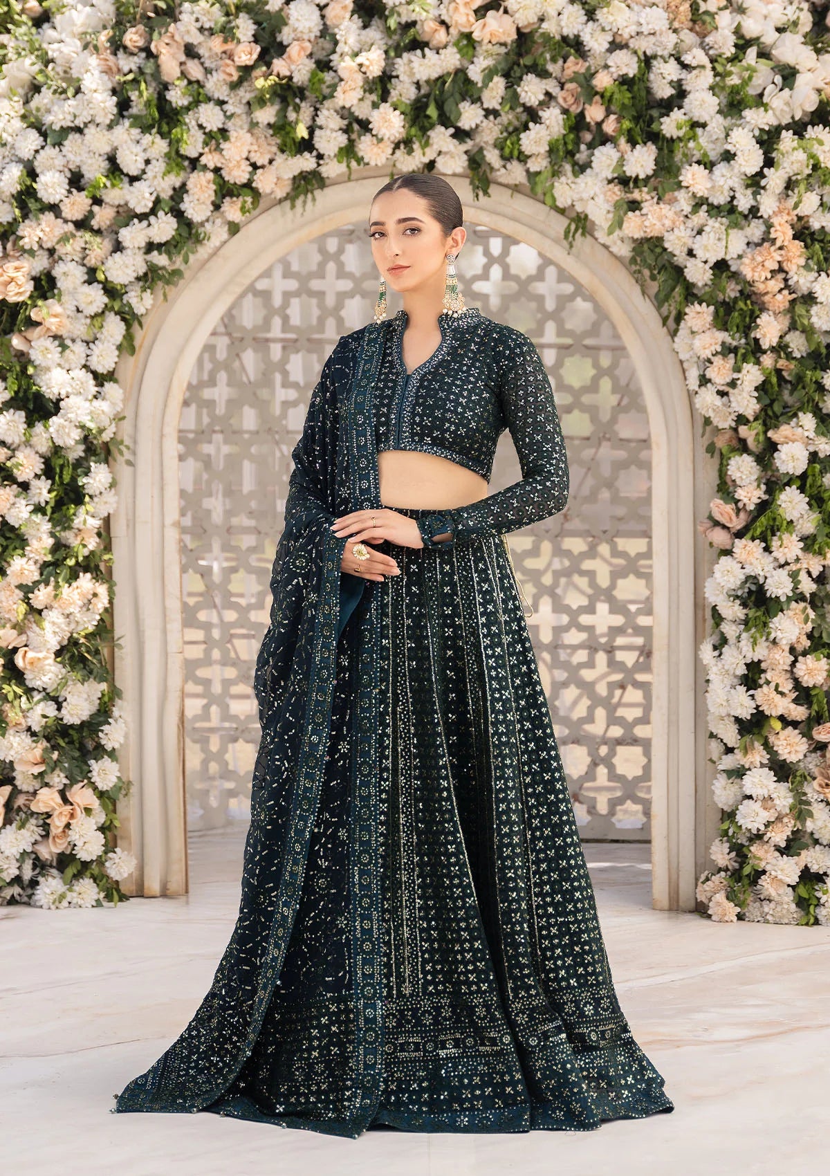 Shop AIK ATELIER FESTIVE FORMALS  Stitched '24 Vol. 1 - Look 01 at Raz Ruya! Huge discounts on luxury Pakistani designer wear. Fast delivery to UK, USA & Canada. End-of-Year & New Year Sale!