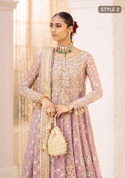 Luxury embroidered chiffon outfit with organza neckline, jamawaar pants and chiffon dupatta, styled as angrakha sharara or kalidaar crushed frock.!