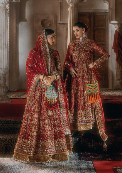 AIK Atelier Wedding Festive Look B2604 red embroidered chiffon