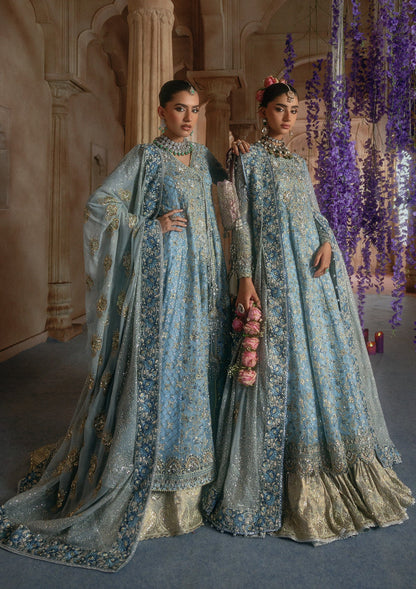 AIK Atelier Wedding Festive Look B2608 light blue embroidered chiffon