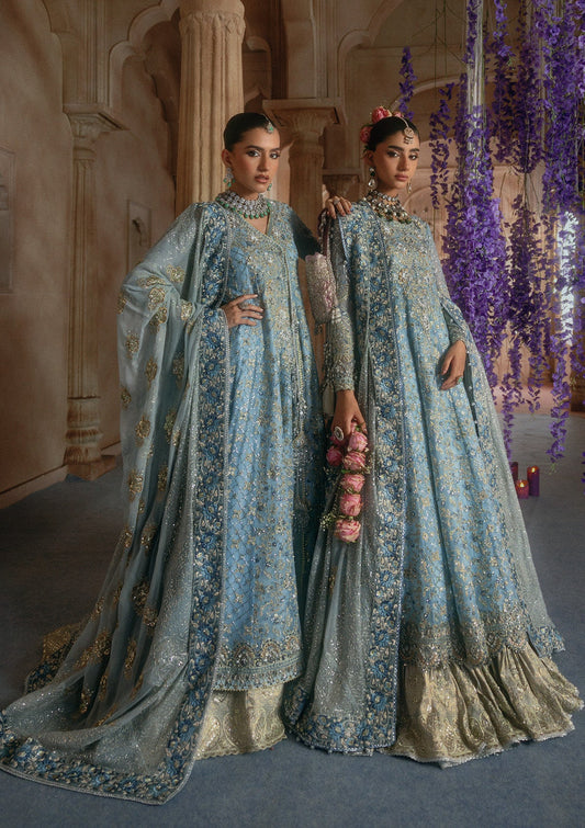 AIK Atelier Wedding Festive Look B2608 light blue embroidered chiffon