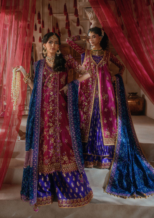 AIK Atelier Wedding Festive Look B2610 magenta embroidered katan silk
