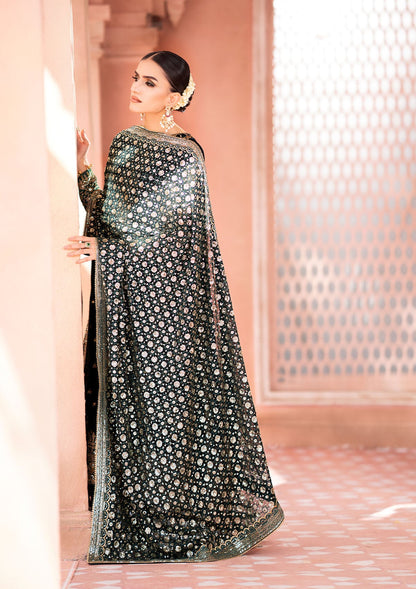 AIK Atelier Zardozi A2305 gold embroidery and sequin detail