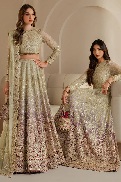 WF'25-01 features embroidered chiffon, digital prints, and an elegant organza dupatta with rawsilk bottom. A perfect pick for formal or festive occasions.
