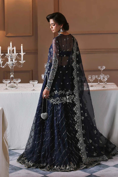 Elegant organza sharara outfit with embroidered front, back, sleeves & panels, paired with silk inner—crafted for a graceful and timeless look.