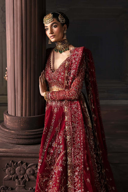 Elegant net suit with hand-embellished panels, embroidered dupatta, and waist belt border — a perfect blend of grace and festive charm.