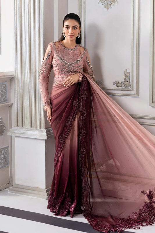 MARIA B | WEDDING EDITION '25 | 3 Piece Embroidered Organza Suit | BD-3001