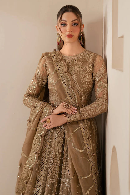 Make a statement in WF'25-04: a luxe chiffon dress with intricate embroidery, organza dupatta & rawsilk bottom. Ideal for formal & festive occasions.
