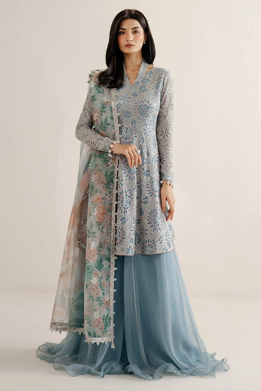 Featuring embroidered chiffon, organza dupatta, and rawsilk bottom, UC-3075 blends tradition and style—perfect for formal events and festive wear.