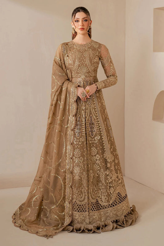 Make a statement in WF'25-04: a luxe chiffon dress with intricate embroidery, organza dupatta & rawsilk bottom. Ideal for formal & festive occasions.