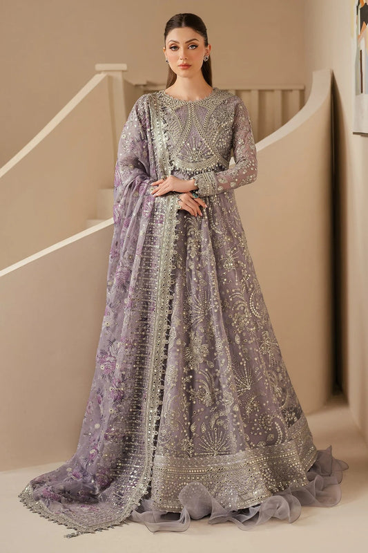 Elevate your style with this embroidered chiffon outfit featuring digital prints, luxe borders & rawsilk inner—perfect for any event. Shop WF'25-05 now!