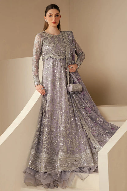 Elevate your style with this embroidered chiffon outfit featuring digital prints, luxe borders & rawsilk inner—perfect for any event. Shop WF'25-05 now!