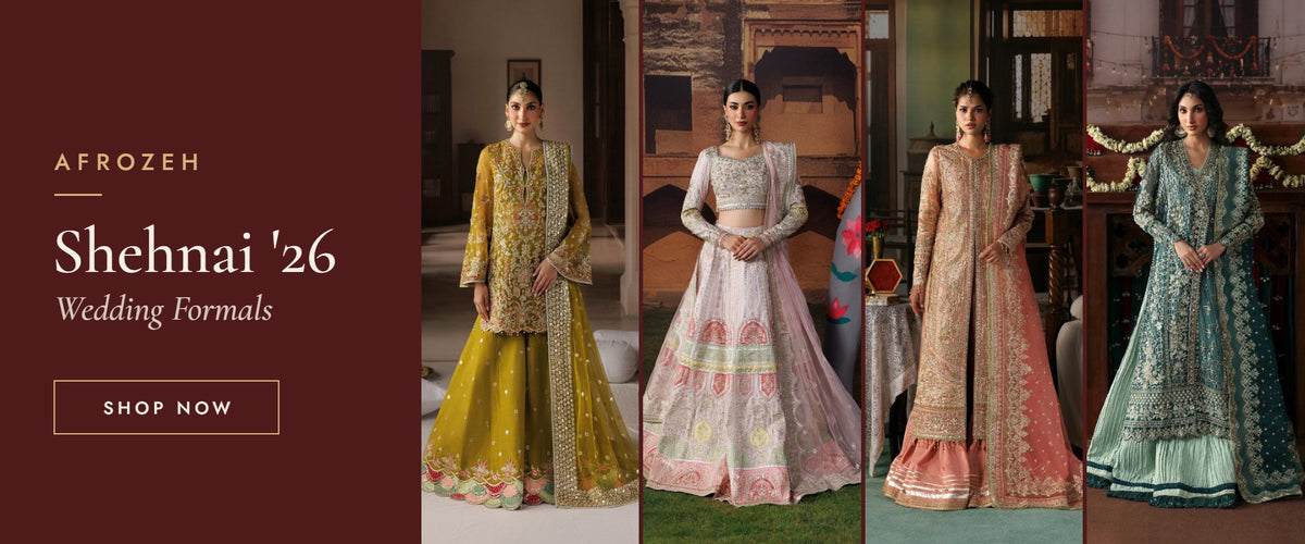 Afrozeh Shehnai '26 wedding formals – shop now at Raz Ruya